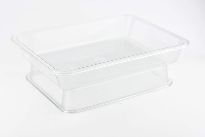 OMEM Reptile Drinking Tray - Large Water Dish Plastics Plate for Turtles, Small Reptiles, Ball Pythons, Lizards, and Snake Cages Bowl (L=32x25x5.5cm, White) - Image 4